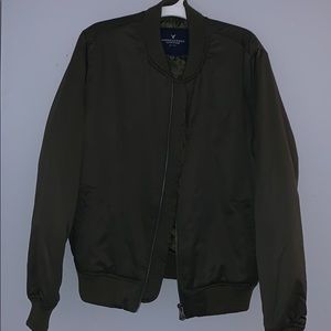 Olive Green Bomber Jacket